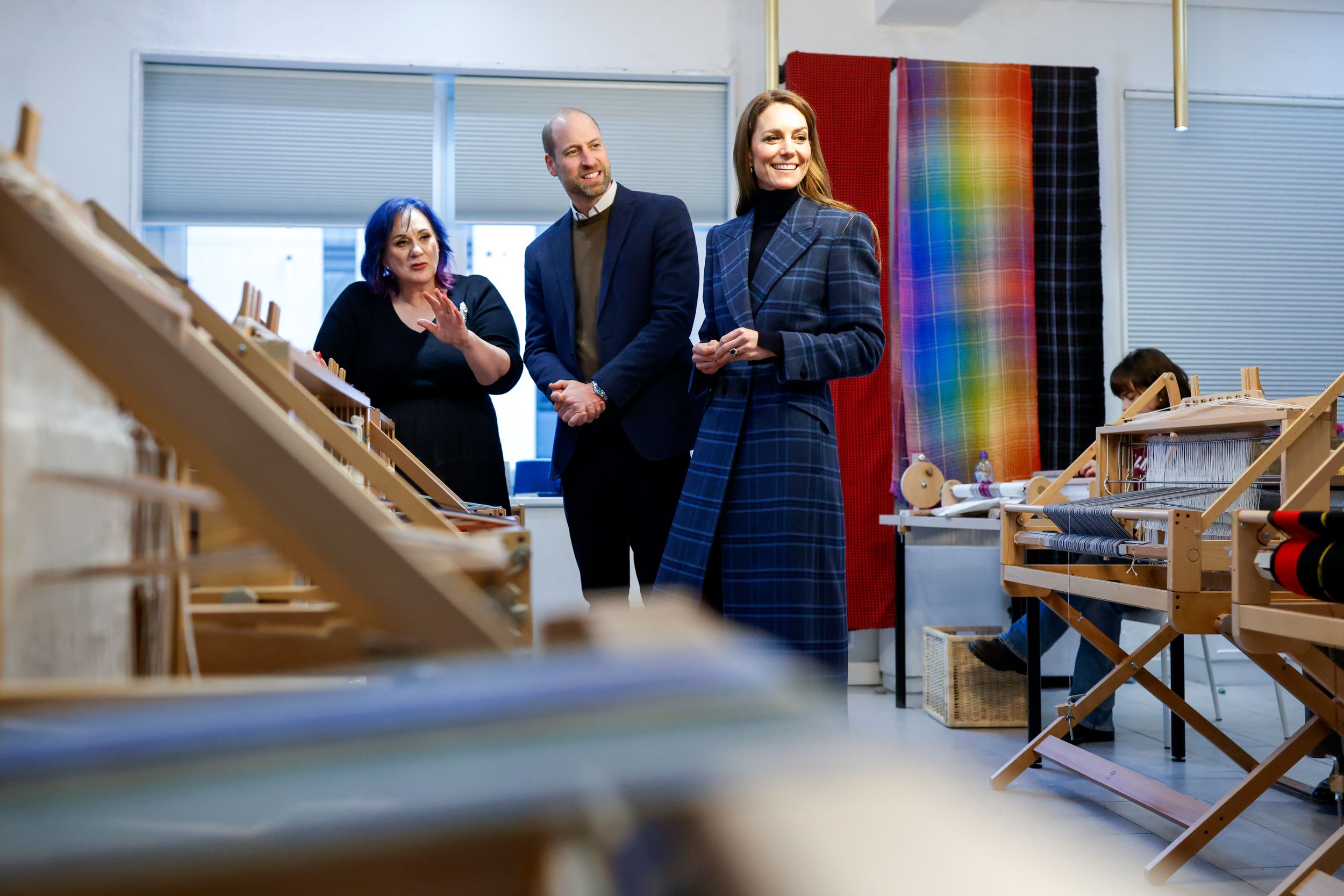 William and Kate at Radical Weavers in Stirling