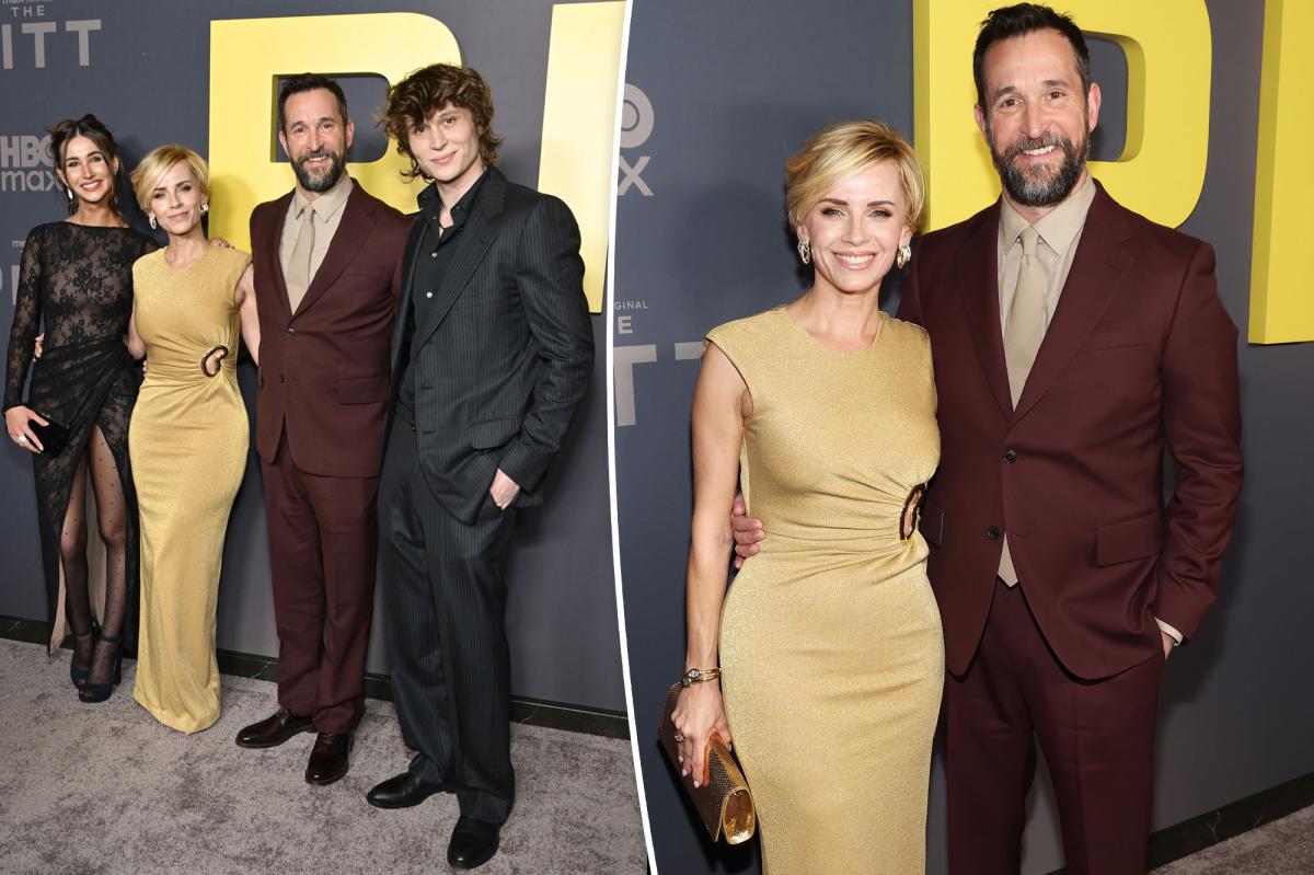 'The Pitt' star Noah Wyle makes super rare red carpet appearance with wife, kids at Season 2 premiere
