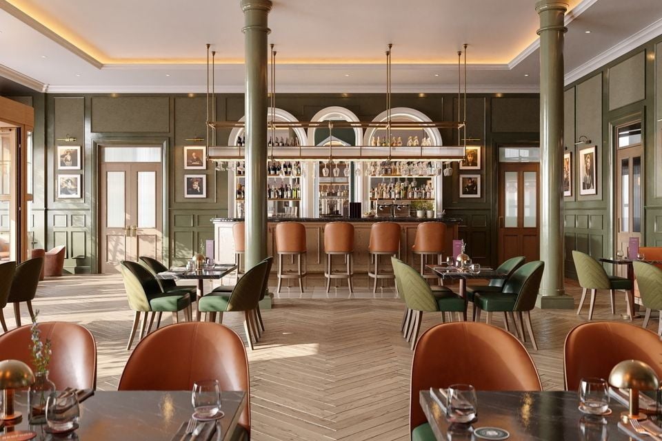 How the restautrant at The Bedford Hotel in Belfast will look.
