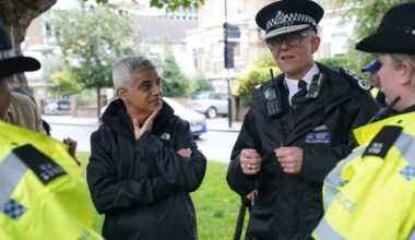 Mayor Sadiq Khan has ‘gutted policing’ in London as officers fall by 1,460 in a year, Tories claim