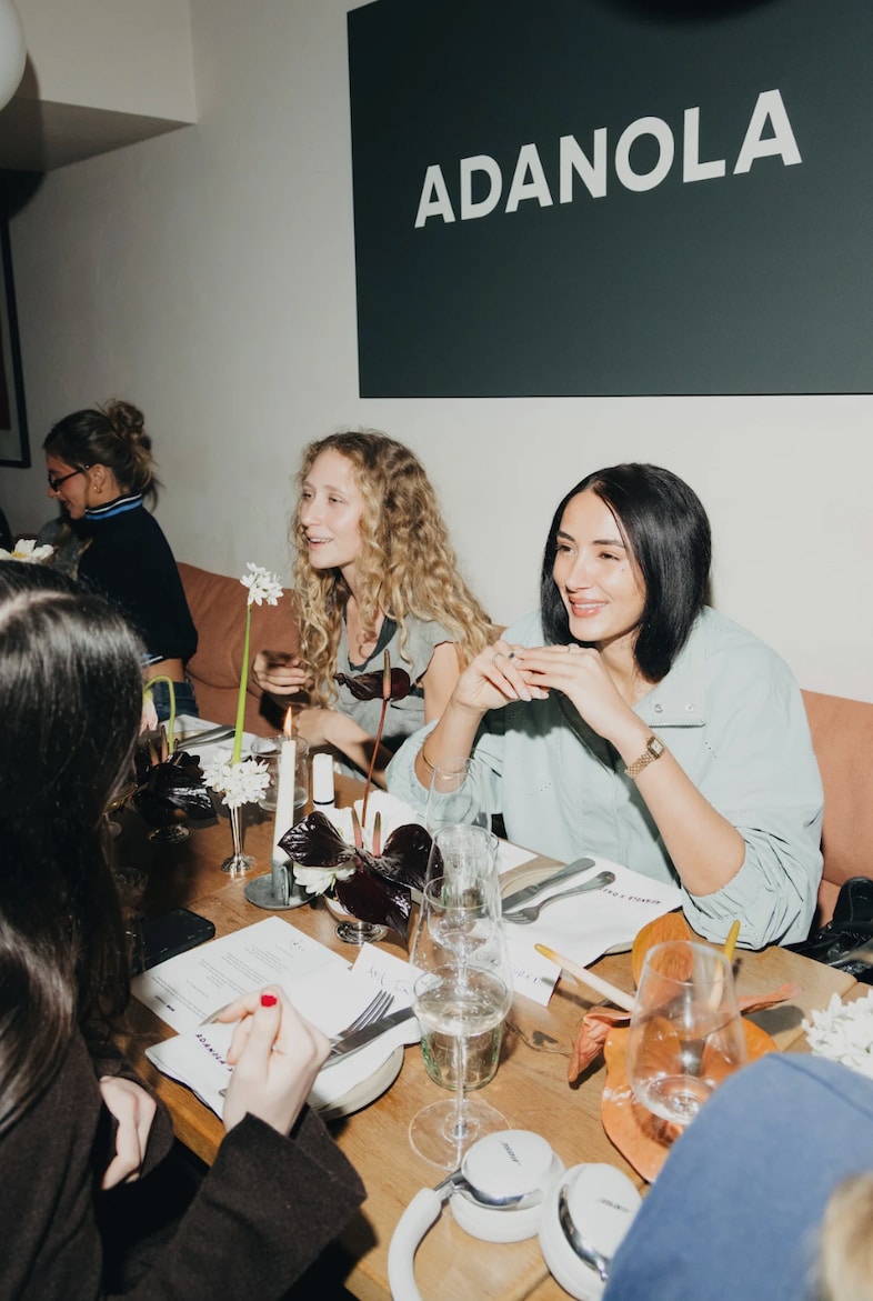 lila moss adanola dinner london