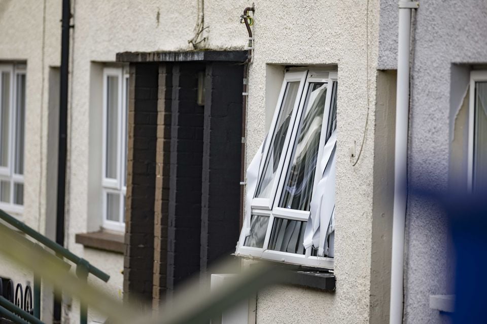 Firefighters at the scene of a gas explosion in east Belfast on January 7th 2025 (Photo by Kevin Scott) 