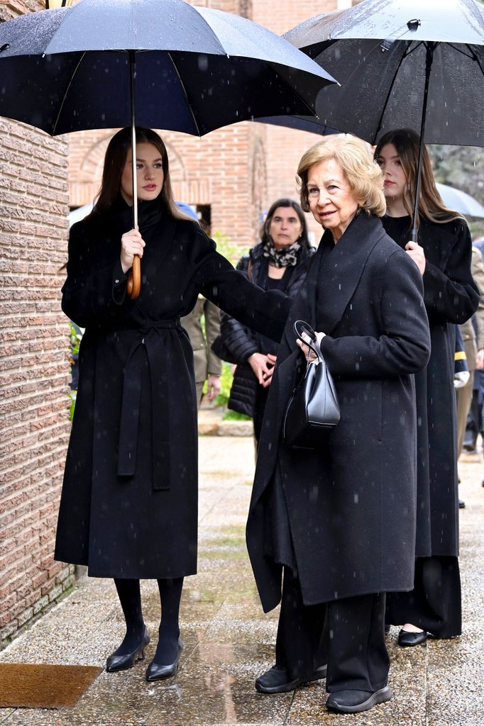 A photo of Princess Leonor Queen Sofia and Princess Sofia
