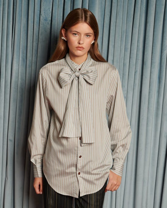 Arthur Stripe Bow Shirt Arthur Stripe Bow Shirt