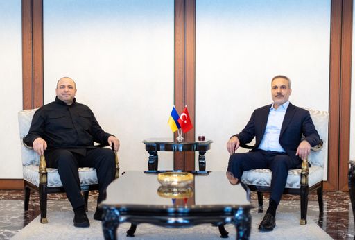 Turkiye's Fidan meets Ukraine's Umerov in Ankara