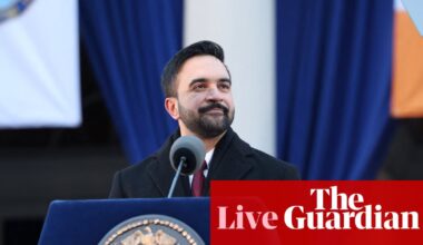 Zohran Mamdani vows to govern New York ‘expansively and audaciously’ after being sworn in by Bernie Sanders – live | Zohran Mamdani