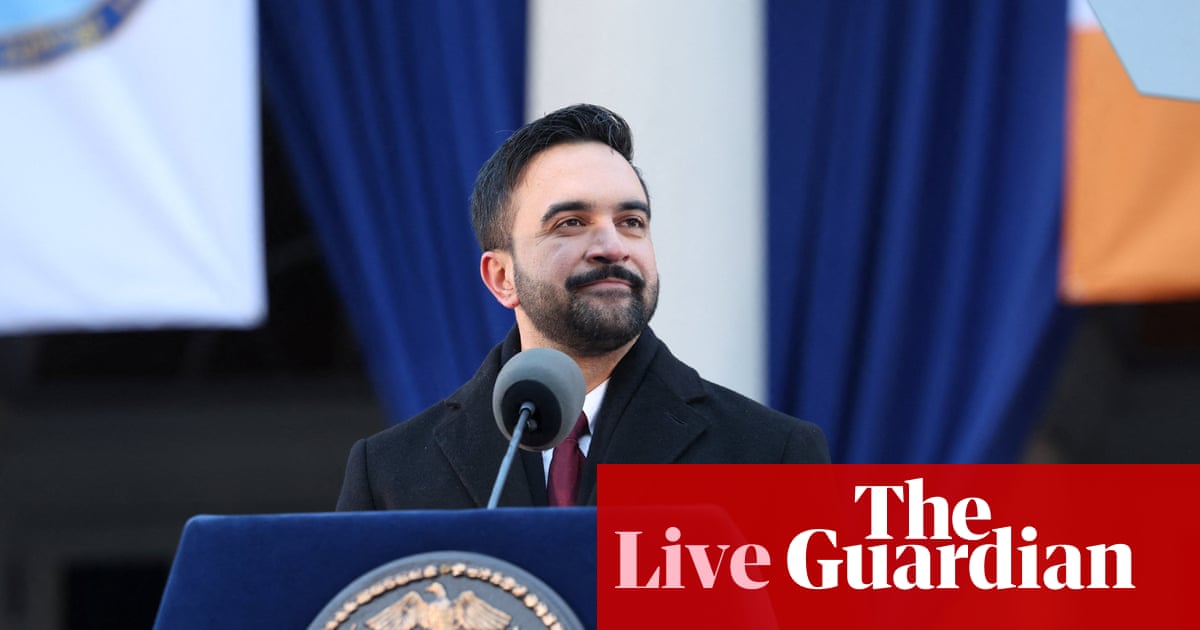 Zohran Mamdani vows to govern New York ‘expansively and audaciously’ after being sworn in by Bernie Sanders – live | Zohran Mamdani