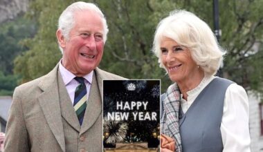 King Charles and Queen Camilla welcome in the New Year with unique animation