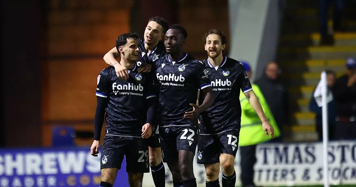 Fabrizio Cavegn of Bristol Rovers celebrates after the match