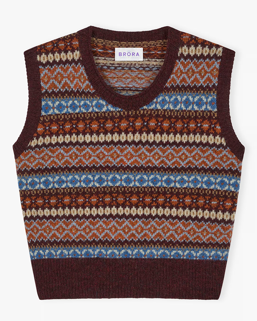 Wool Fair Isle Tank Wool Fair Isle Tank