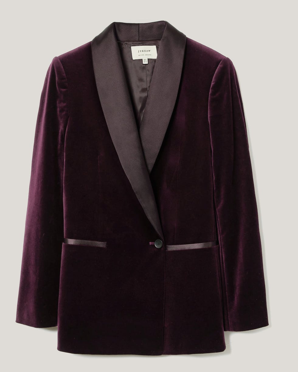 Velvet Satin Shawl Blazer Velvet Satin Shawl Blazer
