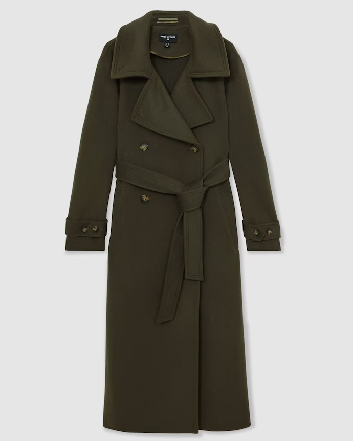 Scarlett Atelier Wool Belted Blindseam Coat Scarlett Atelier Wool Belted Blindseam Coat