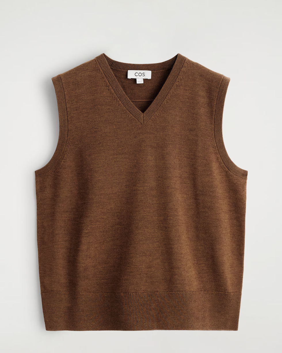 Merino Wool V-Neck Vest Merino Wool V-Neck Vest