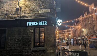 Fierce Beer at night