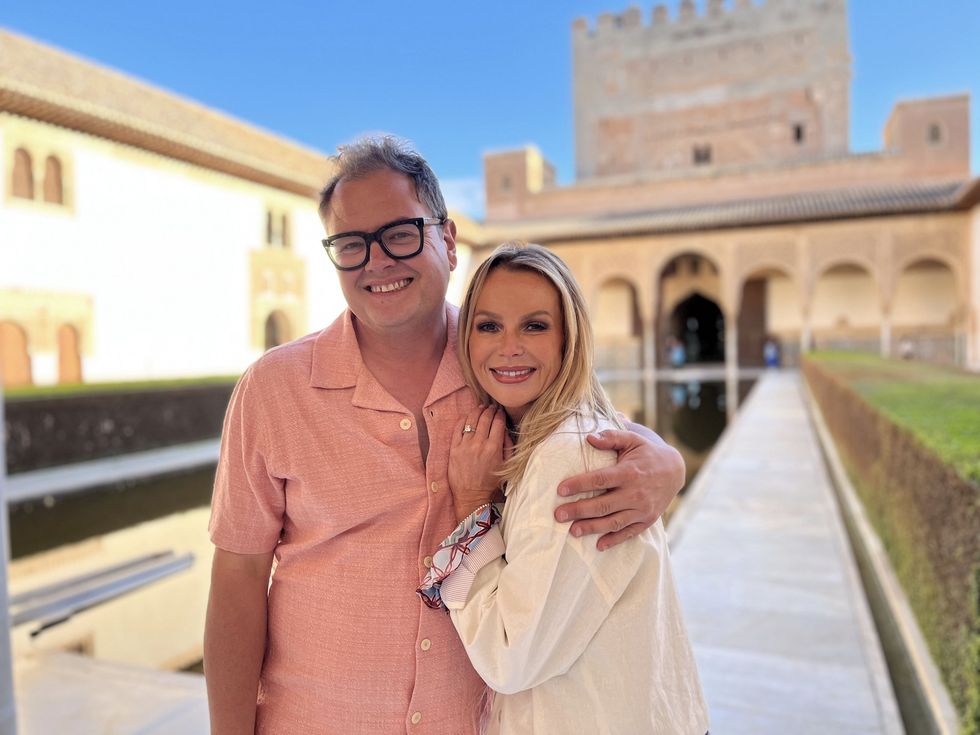 Amanda Holden and Alan Carr