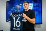 thumbnail: Callum Marshall poses after completing his loan move to Vfl Bochum (Credit: VfL Bochum)