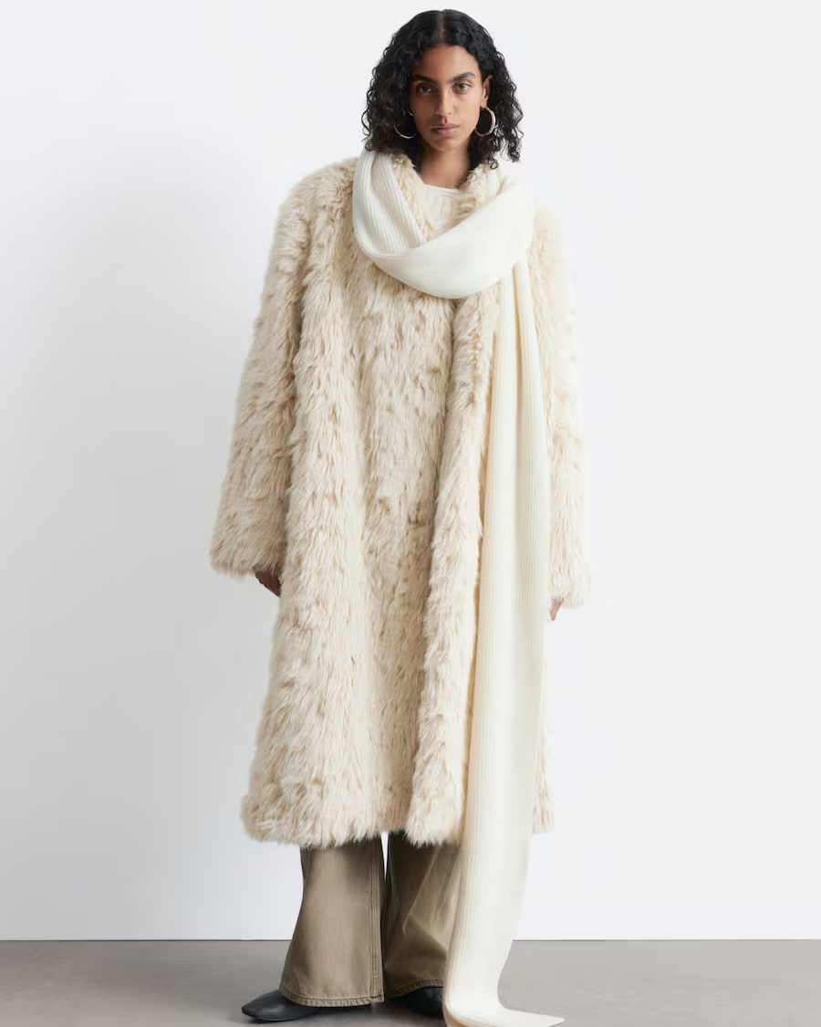 Faux Fur Midi Coat Faux Fur Midi Coat