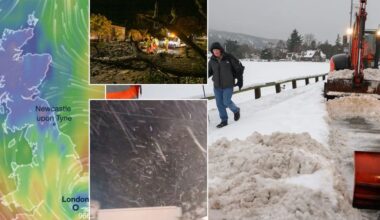 Britain hit with 'worst snow for a decade' as Storm Goretti grounds flights and leaves thousands without power