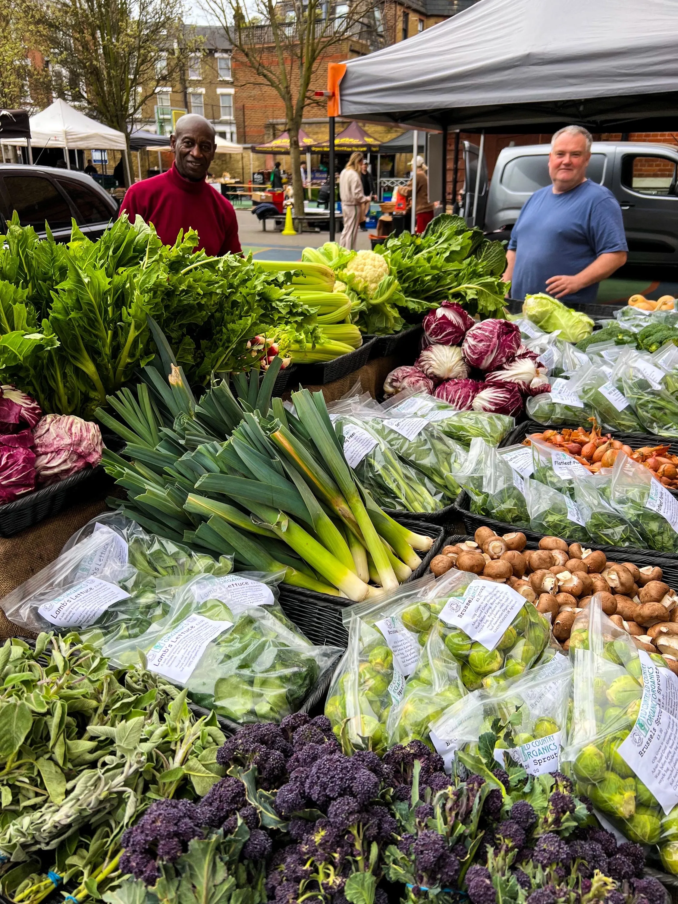 Some of the produce at Peckham Farmers Market