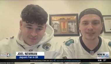 2 UK superfans scrambled to get flights from London after the Jaguars gifted them playoff tickets