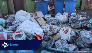 Glasgow bin collections 'won't be back to normal' by mid January say waste workers