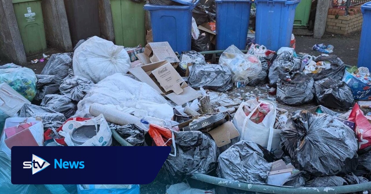 Glasgow bin collections 'won't be back to normal' by mid January say waste workers