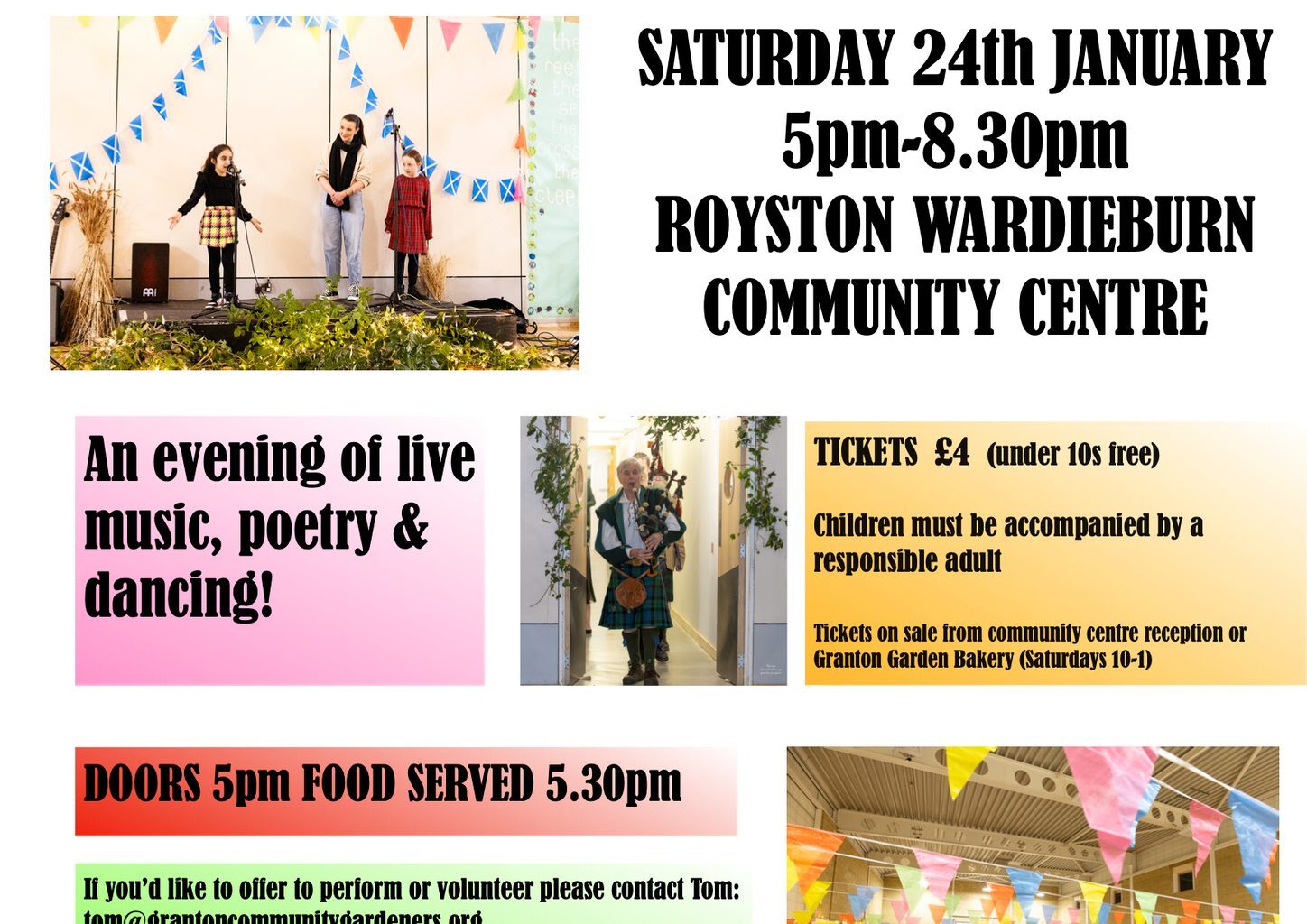Burns Night Community Ceilidh at Royston Wardieburn – The NEN – North Edinburgh News