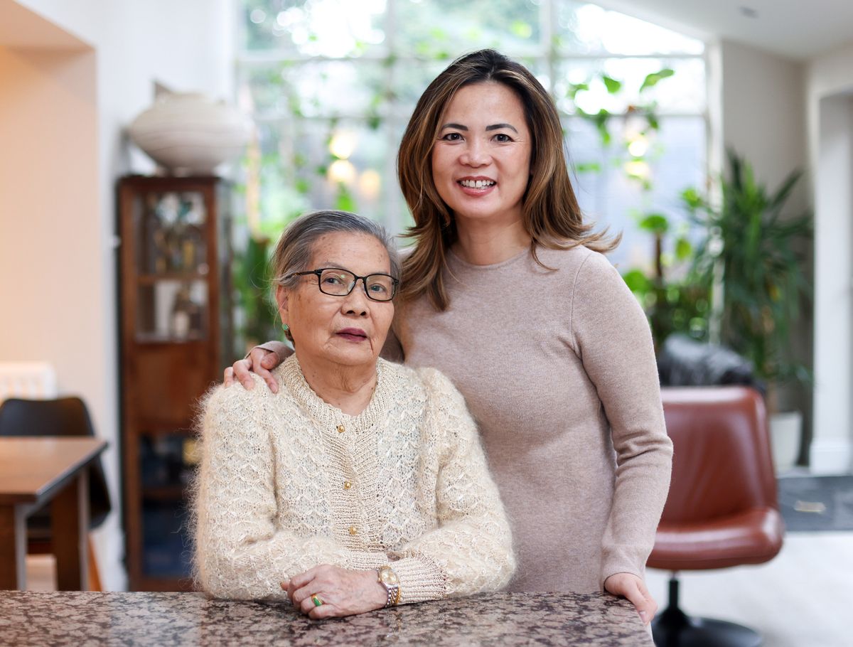 Vikki Teh with her mum Joon