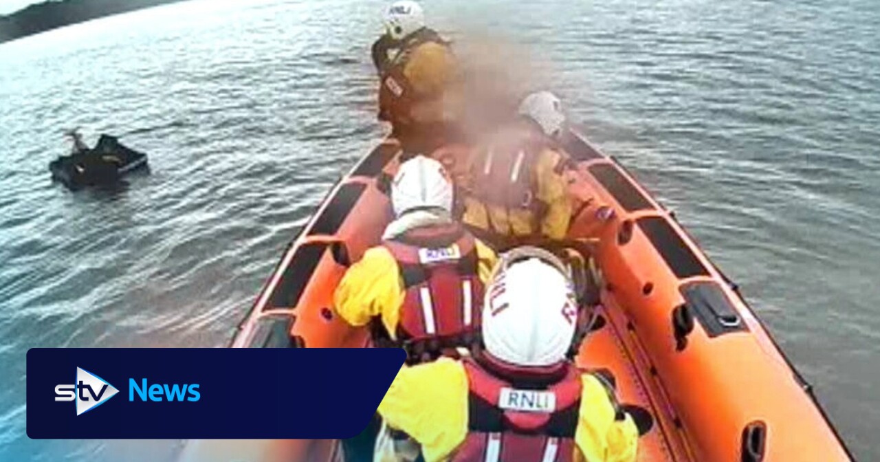 Person rescued near Cramond Island in Firth of Forth after drifting on inflatable mattress