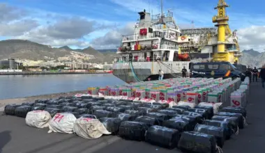 Spain makes largest-ever maritime cocaine bust, seizing 10 tonnes