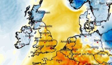 Swirling banks of chilly mist threaten to smother Britain in shroud of murky fog after Storm Goretti