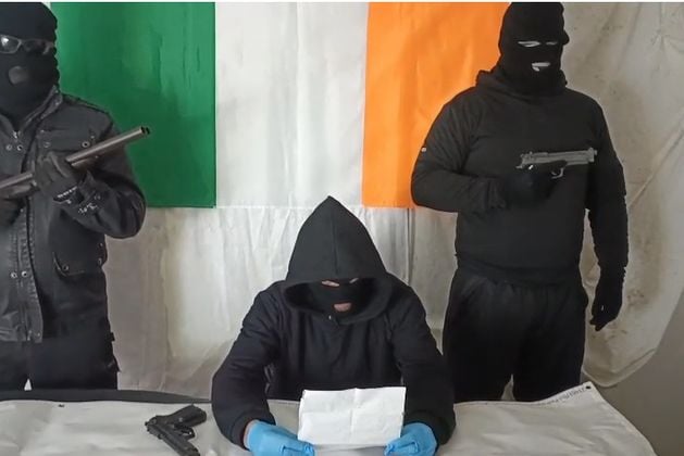 Second man arrested after ‘sinister video’ of masked men threatening NI councillors