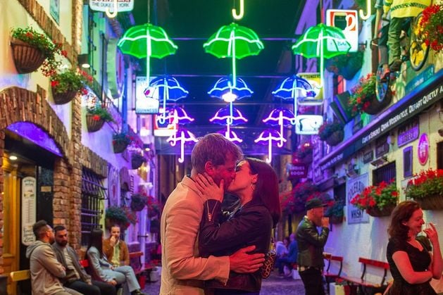 Belfast’s famous umbrellas are taken down for ‘a little TLC’