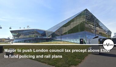 Mayor to push London council tax precept above £500 to fund policing and rail plans