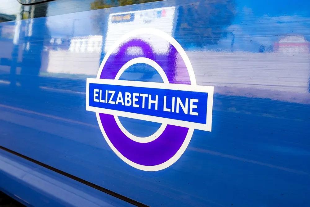 Elizabeth line train in London