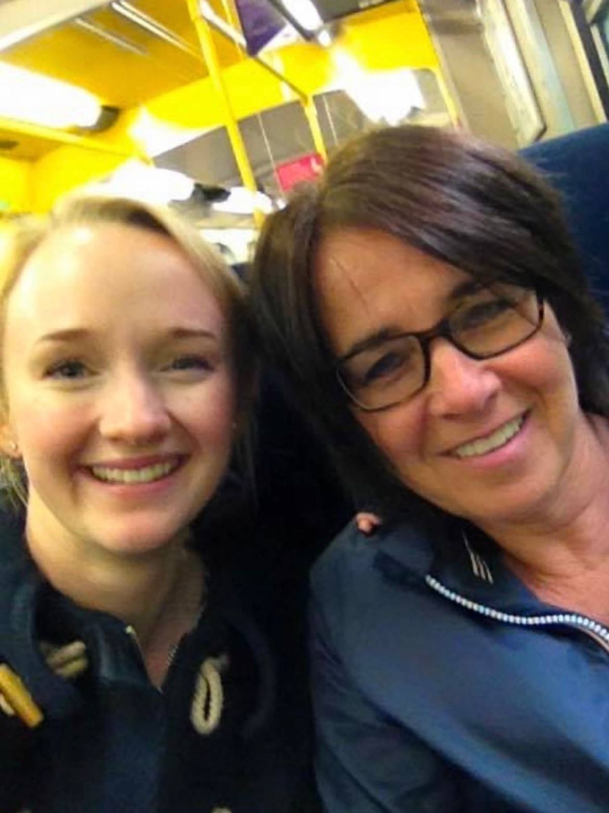 Andrea with her daughter Jessica Brady