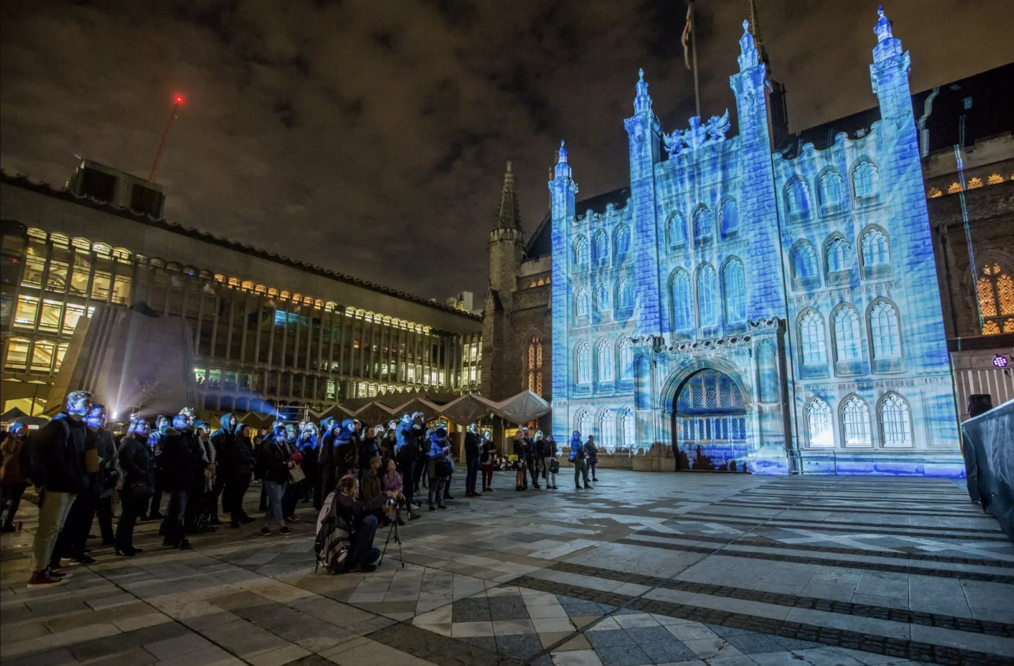 Vibrance light festival at Guildhall Yard