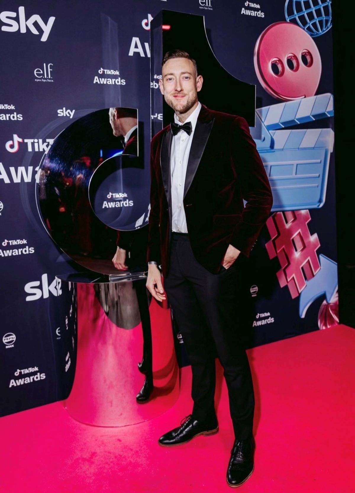 Brett Harman at the TikTok awards