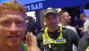 Tennis fan who cheered on Emma Raducanu ejected from Australian Open by police after 'rowdy' behaviour