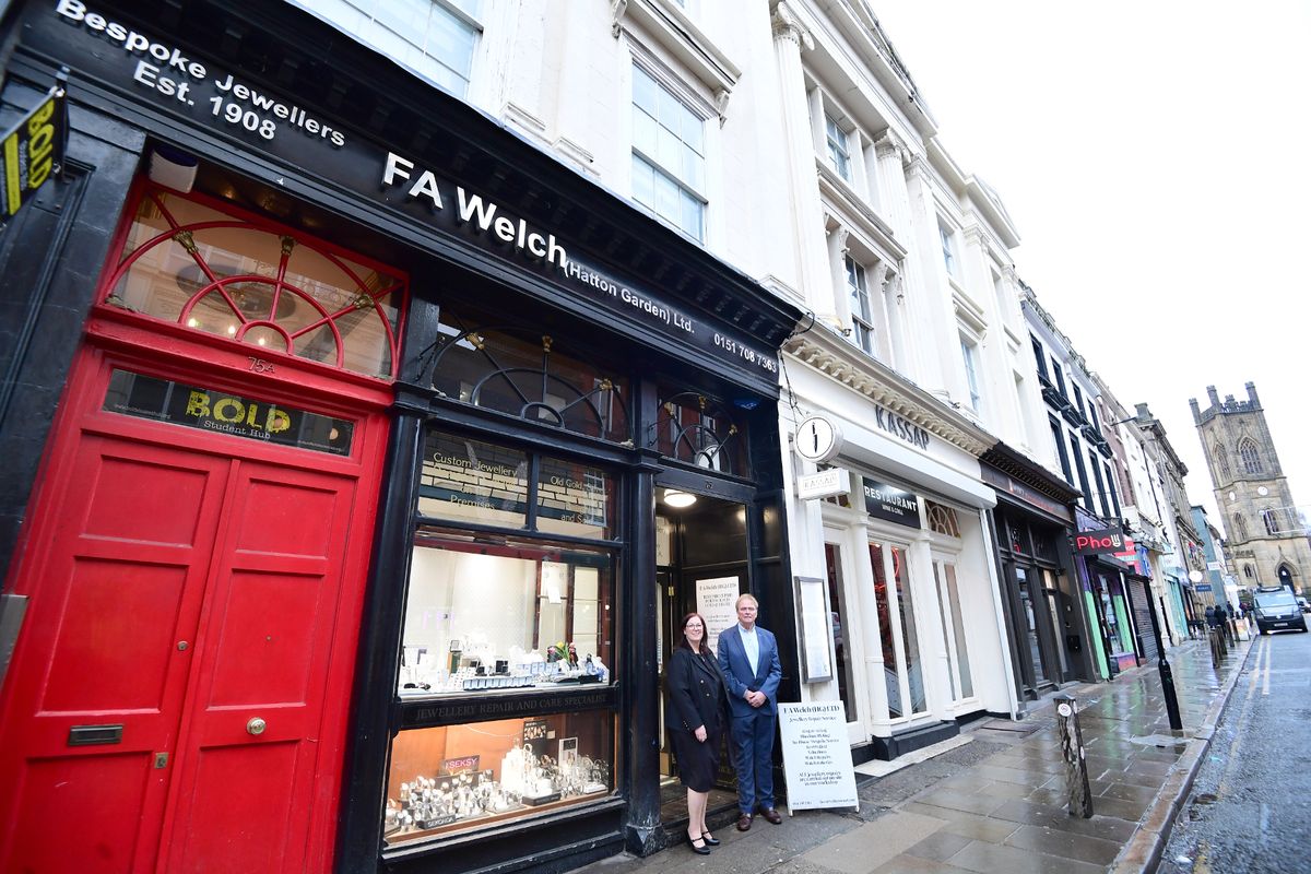 Stuart and June Watts from FA Welch bespoke Jewellers,Bold Street