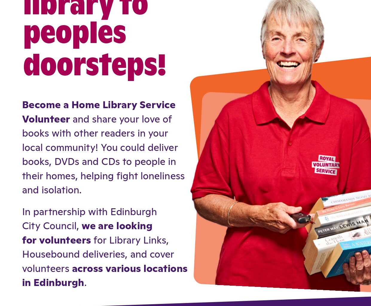 Home Library Service is looking for volunteers – The NEN – North Edinburgh News