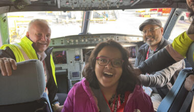 Charity fundraiser enjoys behind-the-scenes tour at Manchester Airport