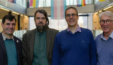 (Left to Right) Ian Hall, Mark Kambites,  Lasse Rempe and Paul Glendinning