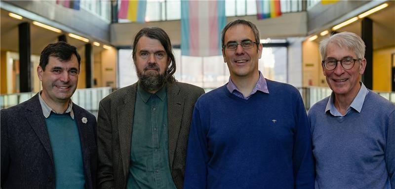 (Left to Right) Ian Hall, Mark Kambites,  Lasse Rempe and Paul Glendinning