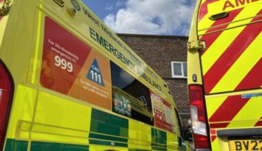 West Midlands Ambulance Service 999 plea during snow