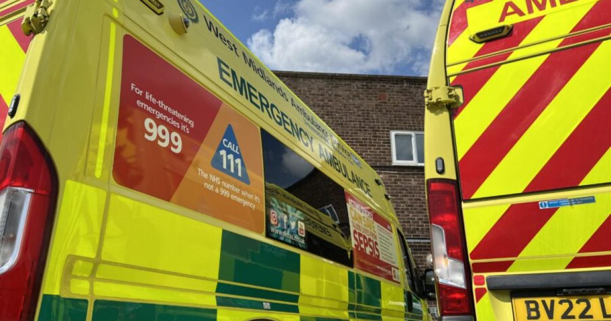 West Midlands Ambulance Service 999 plea during snow
