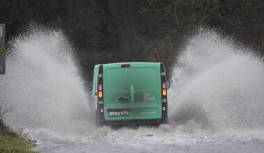 Busy road forced to close after river near Glasgow causes flooding