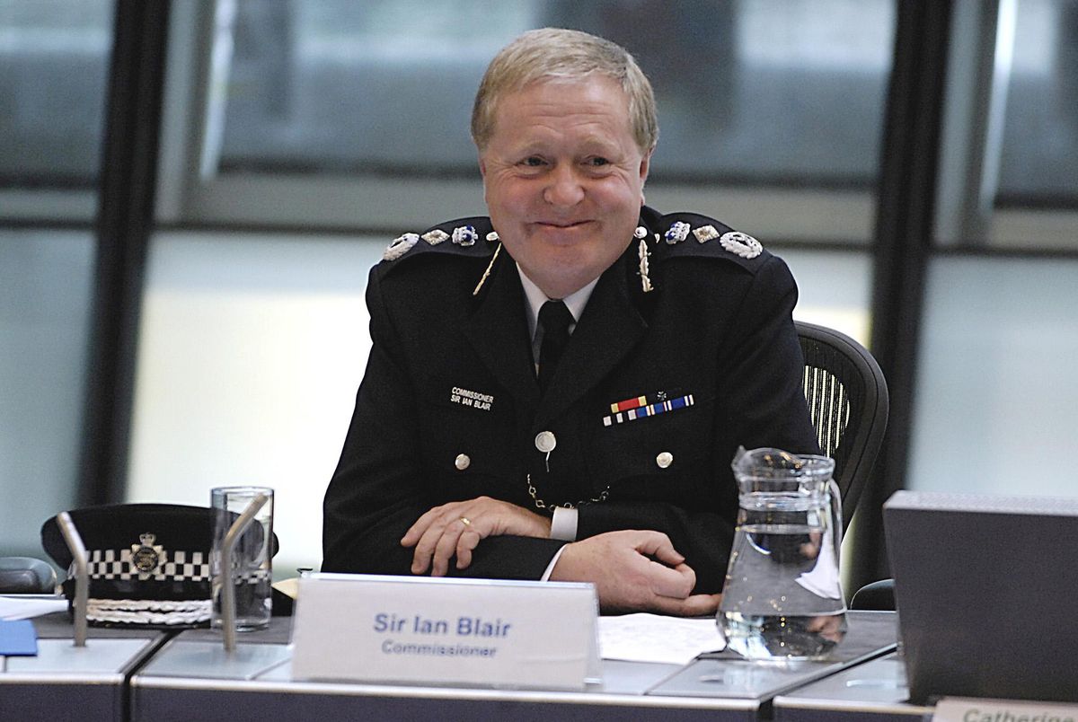 File photo of then Metropolitan Police Commissioner Sir Ian Blair at his final MPA meeting in City Hall, London, before stepping down