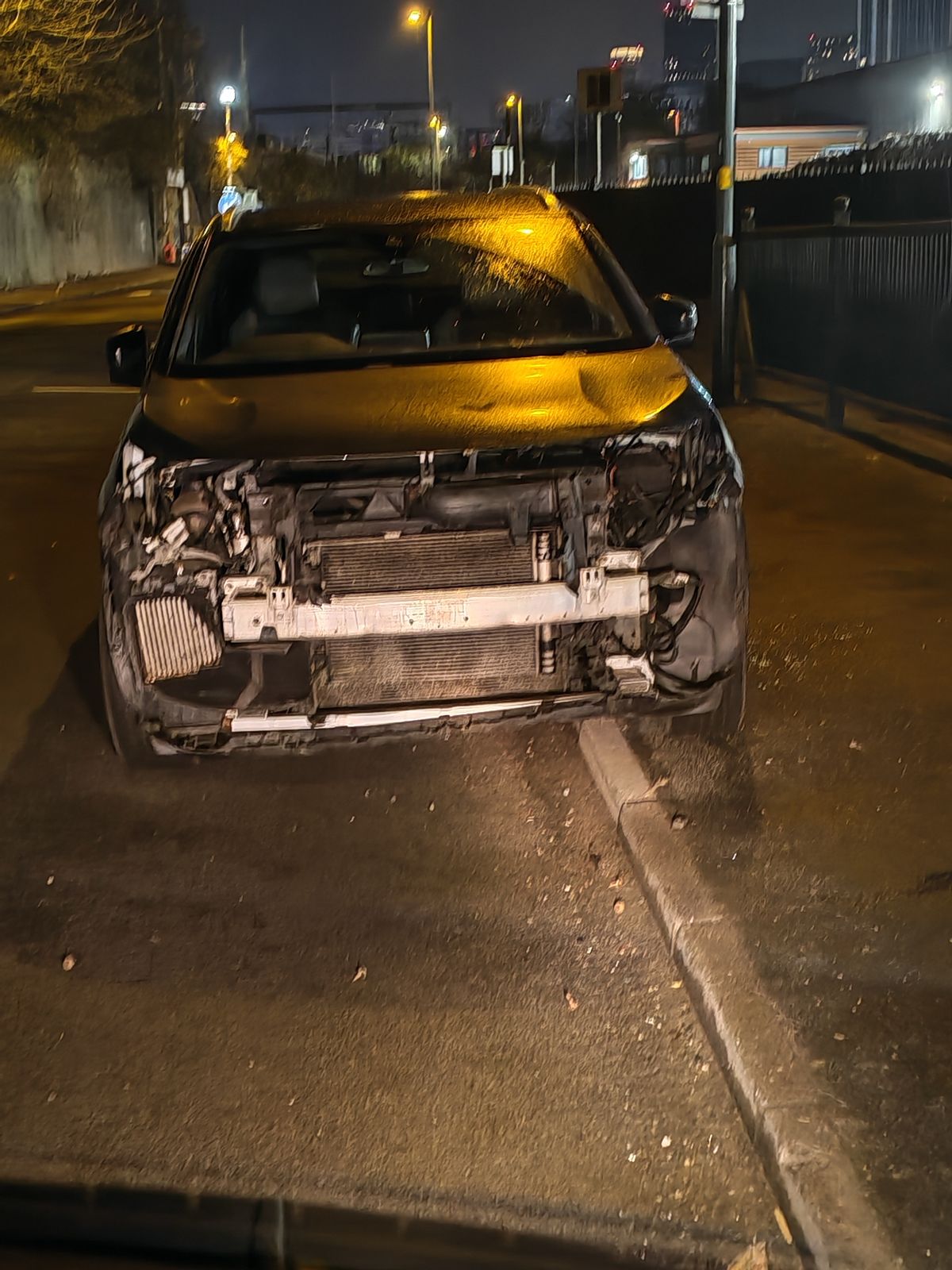 Blues fan Ant Page returned from a match to find his car had been decimated by 'car cannibals' 