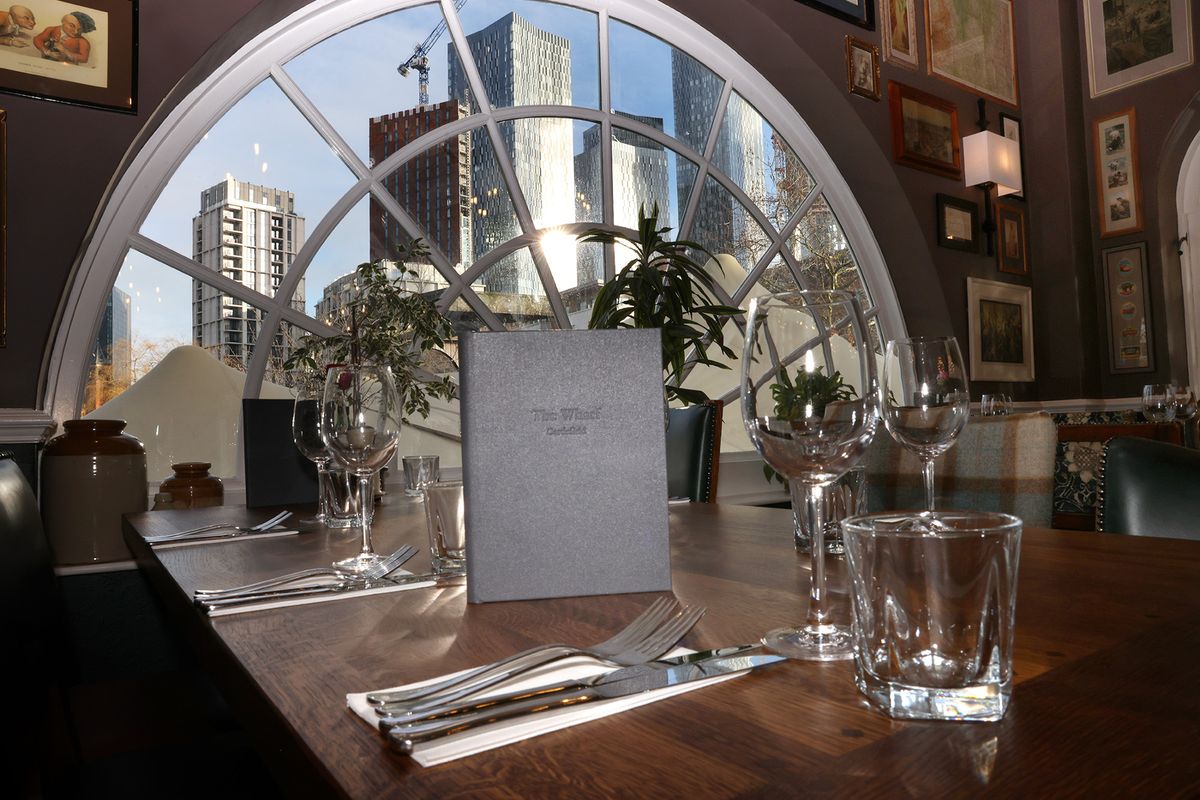 Large windows offer unparalleled views over the canal basin and the ever changing Manchester skyline